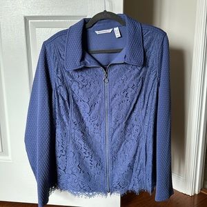 Isaac mizrahi live blue sweater